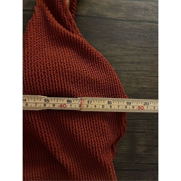 J. Crew Ribbed Square Neck One Piece Swimsuit Sz 20 Scrunchie Scoop Back NWT - Picture 11 of 11